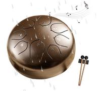 Rain Drum for Outside,6 Inch 8 Notes Chakra Drum for Rain,Rain Drum for Outside Garden,Rain Drum for Outside When it Rains (Bronze)