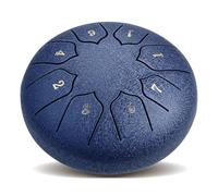 Rain Drum for Outside, 6 Inch 8 Notes Steel Tongue Drum with Bag, Music Book, Drumsticks, Mallet Holder and Finger Picks, for Beginner Music Education, Mind Healing, Camping, Meditation