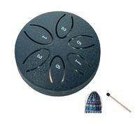 Rain Drum for Outside Garden, 3 Inches 6 Tones Steel Tongue Musical, Chakra Drum Rain Chime With Drum Bag and Drum Mallets, Percussion Instruments for Adult Musical Education Gifts