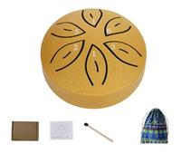 Rain Drum For Outside Garden, 3inch 6-note Mini Steel Tongue Chakra Drums, Children's Gift Beginner Drums, Unique Outdoor Yard Lawn Musical Percussion Instruments(A)