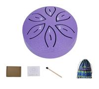Rain Drum For Outside Garden, 3inch 6-note Mini Steel Tongue Chakra Drums, Children's Gift Beginner Drums, Unique Outdoor Yard Lawn Musical Percussion Instruments(E)