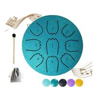 Rain Drum for Outside Garden, 4 Inches 9 Notes Steel Tongue Chakra Drums, Waterproof Meditation Rain Chime, D Major Rain Chime, Rain Drum for Meditation Yoga Beginner Musical