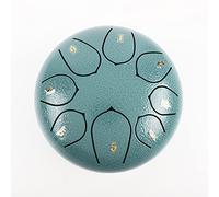 Rain Drum for Outside Garden, 6 Inch 8 Notes Steel Tongue Drum Instrument Steel Drum Set with Drumsticks, Chakra Drum for Rain Outdoor, Stand Yoga Musical Education, Best Gift for Adult (moss flower)