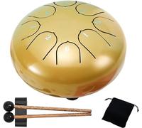Rain Drum for Outside Garden, 8 Note 6 Inch Drum for Rain Outdoor, Steel Tongue Drum Rain Chime, Drum Rain Chime Waterproof for Meditation Entertainment Musical Education Concert Yoga(G)