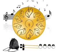 Rain Drum For Outside Garden | Ch-akra Drum for Rain Outdoor | Ethereal Drum For Rain | Rain Drums for Zen & Musical Education | Meditation Drum for Garden,Gold