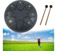 Rain Drum for Outside Garden, Steel Tongue Drum 6 Inch 11&8 Notes, Chakra Drum, Drum Rain Chime Waterproof, Rain Drum for Garden Instrument,Tank Drum for Healing,Ideal for Stress Relief and Meditation