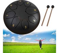 Rain Drum for Outside Garden, Steel Tongue Drum 6 Inch 11&8 Notes, Chakra Drum, Drum Rain Chime Waterproof, Rain Drum for Garden Instrument,Tank Drum for Healing,Ideal for Stress Relief and Meditation