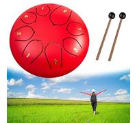Rain Drum for Outside Garden, Steel Tongue Drum 6 Inch 11&8 Notes, Chakra Drum, Drum Rain Chime Waterproof, Rain Drum for Garden Instrument,Tank Drum for Healing,Ideal for Stress Relief and Meditation