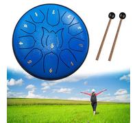 Rain Drum for Outside Garden, Steel Tongue Drum 6 Inch 11&8 Notes, Chakra Drum, Drum Rain Chime Waterproof, Rain Drum for Garden Instrument,Tank Drum for Healing,Ideal for Stress Relief and Meditation