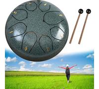 Rain Drum for Outside Garden, Steel Tongue Drum 6 Inch 11&8 Notes, Chakra Drum, Drum Rain Chime Waterproof, Rain Drum for Garden Instrument,Tank Drum for Healing,Ideal for Stress Relief and Meditation