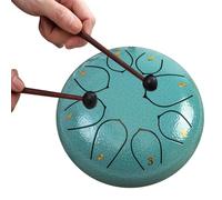 Rain Drum for Outside Garden, Steel Tongue Drum, 6 Inch 8/11 Notes Chakra Drum for Rain Outdoor, Multi-Functional Musical Instrument Equipment(G,8 note)