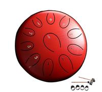 Rain Drum for Outside Garden | Steel Tongue Drum Rain Chime | Chakra Drum for Rain | Rain Drums 6 Inch 11 Notes | Waterproof Handpan Drum | Sound Healing Instruments for Musical Education Meditation