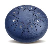 Rain Drum for Outside, Steel Tongue Drum, 6 Inches 8 Notes Diatonic Scale Handpan Tank Drum Kit, for Meditation Yoga Sound Healing, With Mallets for Beginners, Kids