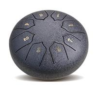 Rain Drum for Outside, Steel Tongue Drum, 6 Inches 8 Notes Diatonic Scale Handpan Tank Drum Kit, for Meditation Yoga Sound Healing, With Mallets for Beginners, Kids