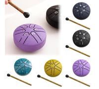 Rain Drum for Outside,Steel Tongue Drum Rain Chime,Hand Tongue Drum,Steel Drum Instrument,Beginner Steel Drum Percussion,Small Instruments for Meditation Yoga Education