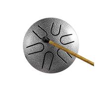 Rain Drum, Handpan Drum, Tongue Drum, Steel Drum for Kids, Steel Pan Drum, 6 Note Hand Pan Drum, 3 Inch Chakra Drum for Kids, Zen, Music Education, Yoga