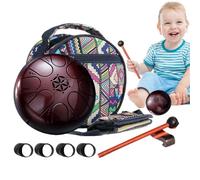 Rain Drum Instrument for Outdoors, Steel Tongue Drum, 8 Note Hand Drum Instrument Beginners, Steel Tongue Drum Rain Game with Storage Bag and Drumsticks Children Adults
