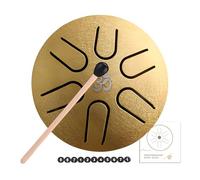 Rain Drum - Music Accessories, 6-Note Tongue Drum | Outdoor Rain Drum Instruments, Bell Waterproof, Steel Tongue Drum Percussion Instruments Kit 3 Inch for Meditations Entertainments