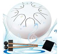 Rain Drum, Rain Drum for Outside When It Rains, Rain Drum for Outside Garden, Chakra Drum, Chakra Drum for Rain Outdoor, 6 Inches 8 Note, Waterproof Musical Rain Drum, Enjoy The Rain Symphony (#N)