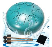 Rain Drum, Rain Drum for Outside When It Rains, Rain Drum for Outside Garden, Chakra Drum, Chakra Drum for Rain Outdoor, 6 Inches 8 Note, Waterproof Musical Rain Drum, Enjoy The Rain Symphony (#G)