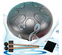 Rain Drum, Rain Drum for Outside When It Rains, Rain Drum for Outside Garden, Chakra Drum, Chakra Drum for Rain Outdoor, 6 Inches 8 Note, Waterproof Musical Rain Drum, Enjoy The Rain Symphony (#H)