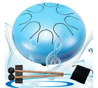 Rain Drum, Rain Drum for Outside When It Rains, Rain Drum for Outside Garden, Chakra Drum, Chakra Drum for Rain Outdoor, 6 Inches 8 Note, Waterproof Musical Rain Drum, Enjoy The Rain Symphony (#E)