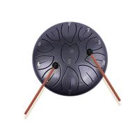 Rain drum,Rain Drum Steel Tongue Rain Drum Multi-Functional Musical Instrument Equipment for Music(Red)(Black)