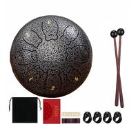 Rain Drum Serenade: 6 Inch Chakra Drum with Ergonomic Grip and Pure Sound(E)