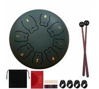 Rain Drum Serenade: 6 Inch Chakra Drum with Ergonomic Grip and Pure Sound(O)