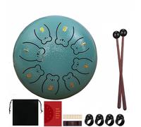 Rain Drum Serenade: 6 Inch Chakra Drum with Ergonomic Grip and Pure Sound(P)