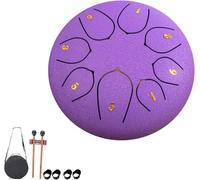 Rain Drum Steel Tongue Drum for Outdoor Garden, 6 Inch Instrument with 11 Sounds, Perfect for Camping, Meditation, or Yoga