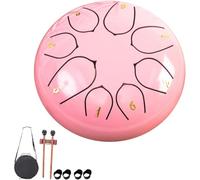 Rain Drum Steel Tongue Drum for Outdoor Garden, 6 Inch Instrument with 11 Sounds, Perfect for Camping, Meditation, or Yoga