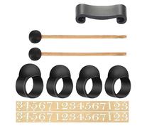 Rain Drum Stick Set, Handpan Drum Number Stickers, Drumstick Holder Rain Chime, Steel Tongue Drum Mallet Hand Pan Sticks Percussion, Instrument Accessories With Bracket For Rain Drum