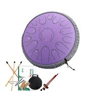 Rain Drum Suitable for Beginners Percussion Instruments steel drum with A Thick Drum Bag and A Finger Sleeve Tongue Drum Suitable as A Gift(14 inch,Purple)