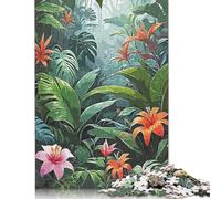 Rain Forest Flower Puzzles 500 Pieces for Teenagers Gifts Puzzle for Adults And Teenager for Adults Teenagers Age 12+ 500pcs (52x38cm)