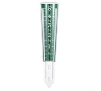 Rain Gauge Designed for Garden Lawn Yard Environments with Magnified Scale Up to 5 Inches and Clear White Inch Markings for Reading (Green)