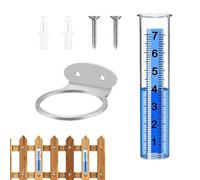 Rain Gauge | Freeze Proof Rain Meter,Transparent Meter with Large Numbers for Irrigation Farming Lawn Garden Deck Fence