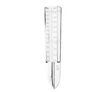 Rain Gauge Ground Rain Water Meter Rain Measuring Cup Plastic with Double Scale for Garden Lawn Outdoor Transparent, Rain Water Meter