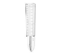 Rain Gauge Ground Rain Water Meter Rain Measuring Cup Plastic with Double Scale for Garden Lawn Outdoor Transparent
