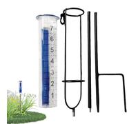 Rain Gauge Outdoor - Adjustable Height Accurate Rain Gauges | Large Clear Numbers Measuring Tool, Measuring Device For Garden, Deck, Lawn