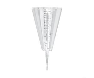 Rain Gauge Outdoor Garden Easy-Read Rain Meter Clear Plastic Rainfall Gauge Outdoor Rain Gauge for the Garden Cone Shaped Precipitation Measuring Tube for Garden Lawn Patch Weather Monitoring