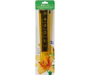 Rain Gauge With Large Print Numbers - Amber Magnifying EZREAD Rain Gauge