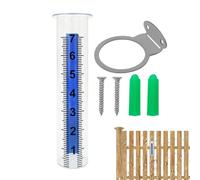 Rain Gauges for Yard | Rain Measure Tool for Fence - Real-Time Rainfall Gauge for Deck Garden Yard Outdoors Patio Lawn Fence Farm