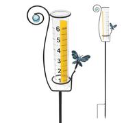 Rain Gauges - Rain Gauge For The Garden | Rainwater Gauge | Accurate Freeze-Proof Garden Lawn Decor | Gardening Supplies For Deck Driveway Patio Pathway Ground Farm Yard Flower Trellis