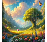 Rain Grasslands 35 Piece Jigsaw Puzzles for Adults and Kids, Impossible Puzzle, Jigsaws 35 pieces for adults Gifts, Difficult jigsaw puzzles for The Whole Family