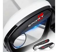 Rain Guard Mirror for Lexus RZ 300e 2025 | Carbon Fiber Texture, Adjustable Blind Spot Glass, Rain Guard, 2 Pcs