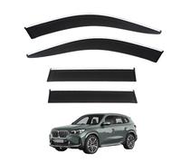 Rain Guards for BMW X1 MK3-U11 2023+ Short Wheelbase, Side Window Visor Left and Right Set of Window Deflectors with Bright Stripes Accessories