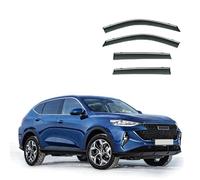 Rain Guards for Car Windows for Great Wall Haval F7 MK1 2018+ Silver Bright Strip Window Rain Shield, Extra Durable Outside Mount Car Visors Rain Guards Car Accessories
