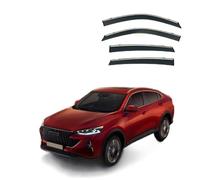 Rain Guards for Car Windows for Great Wall Haval F7X MK1 2019+ Silver Bright Strip Window Rain Shield, Extra Durable Outside Mount Car Visors Rain Guards Car Accessories