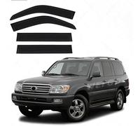 Rain Guards for Car Windows for Land Cruiser LC100 MK8-J100 1999-2007 No Bright Strip Windows, Window Deflector Rain Guards Window Visors-Noise Reduction